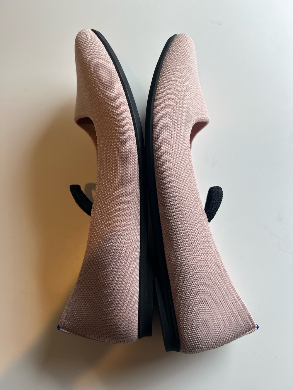 Rothy’s The Max Square Toe Mary Jane Ballerina Pastel Pink Flats Classic 9 - Picture 3 of 9